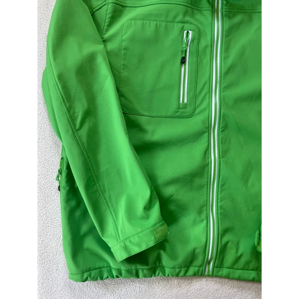 Clique Mens 2XL Softshell Jacket Green Pinewild Country Club Logo Pinehurst‎ NC